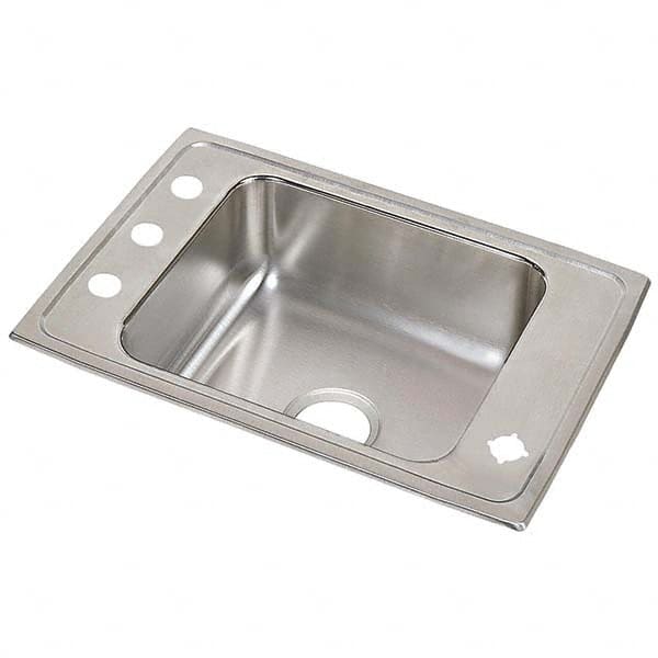 ELKAY - Stainless Steel Sinks Type: Drop In Sink Outside Length: 25 (Inch) - Exact Tool & Supply