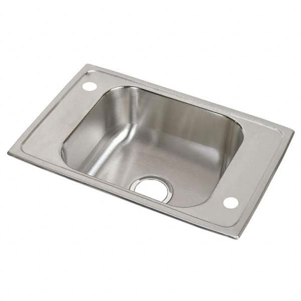 ELKAY - Stainless Steel Sinks Type: Drop In Sink Outside Length: 25 (Inch) - Exact Tool & Supply