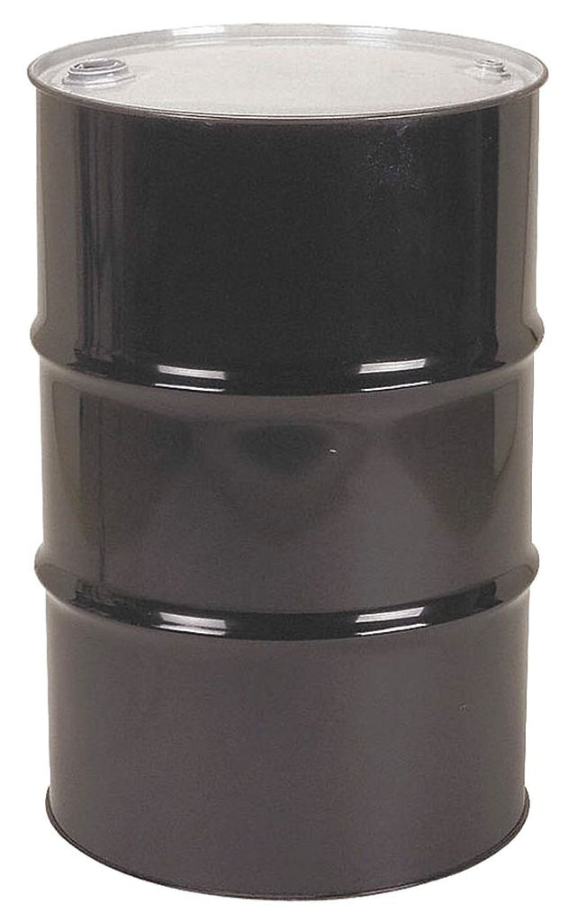 55 gal. Black Steel Closed Head Transport Drum
