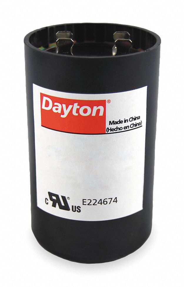 Round Motor Start Capacitor,540-648 Microfarad Rating,110-125VAC Voltage