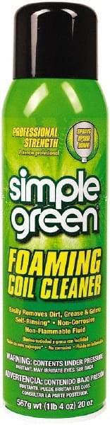 Simple Green - HVAC Cleaners & Scale Removers Container Size (oz.): 20 Container Type: Aerosol - Exact Tool & Supply
