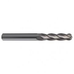 8mm Dia. - 100mm OAL - 30 Helix Bright CBD Ball Nose EM - 4 FL - Exact Tool & Supply