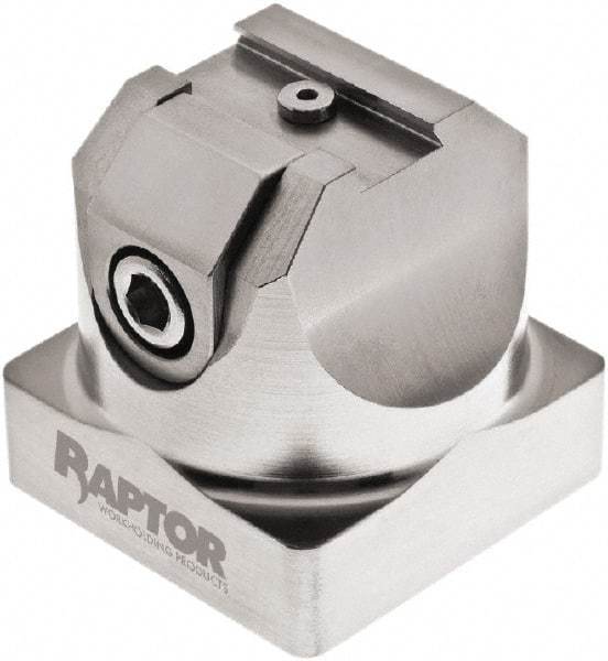 Raptor Workholding - 3/4" Jaw Width, 2-1/8" High x 2.07" Long x 2.07" Wide Dovetail Vise - For Use with 4 & 5 Axis Workholding Systems - Exact Tool & Supply