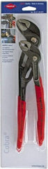 Knipex - 2 Piece Tongue & Groove Plier Set - Comes in Plastic Sleeve - Exact Tool & Supply