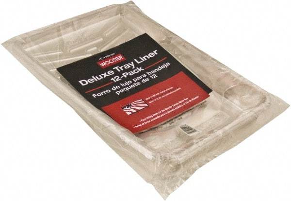 Wooster Brush - 9" Roller Compatible Paint Tray Liner - 1 Qt Capacity, 11" Wide, Recycled Plastic - Exact Tool & Supply