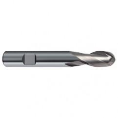 8mm Dia. - 63mm OAL - 30 Helix Bright CBD Ball Nose EM - 2 FL - Exact Tool & Supply