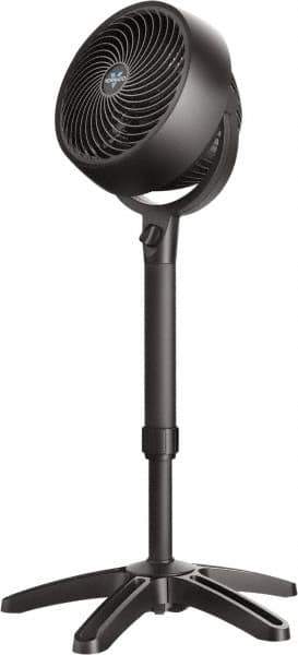 VORNADO - 8-15/16" Blade, 389 Max CFM, Adjustable Pedestal Stand Air Circulator Fan - 0.42 Amps, 120 Volts, 3 Speed - Exact Tool & Supply