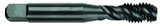 10-24 Dia. - GH3 - 3 FL - Premium HSS - Black Oxide Semi Bottoming Spiral FL Tap - Exact Tool & Supply