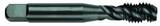 10-32 Dia. - GH2 - 3 FL - Premium - HSS - TiCN - Plug - Spiral Point Tap - Exact Tool & Supply