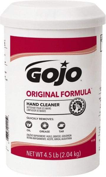 GOJO - 4.5 Lb Dispenser Refill Cream Waterless Hand Cleaner - White, Fragrance Free Scent - Exact Tool & Supply