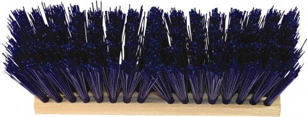 O-Cedar - 24" Rough Surface Synthetic Push Broom - 5-1/4" Bristle Length, Wood Block, Tapered Handle Connection, Handle Sold Separately - Exact Tool & Supply