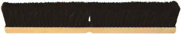 O-Cedar - 24" Medium Duty Tampico Push Broom - 3" Bristle Length, Wood Block, Threaded Handle Connection, Handle Sold Separately - Exact Tool & Supply