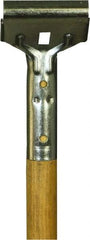 O-Cedar - 62 x 1" Wood Squeegee Handle - Bolt-On Connection, Tan - Exact Tool & Supply