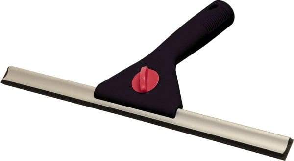 O-Cedar - 12" Polypropylene Blade Window Squeegee - Threaded End, Plastic Holder - Exact Tool & Supply