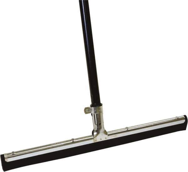 O-Cedar - 18" Rubber Blade Floor Squeegee - Threaded End, Metal Holder - Exact Tool & Supply
