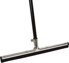 O-Cedar - 18" Rubber Blade Floor Squeegee - Threaded End, Metal Holder - Exact Tool & Supply