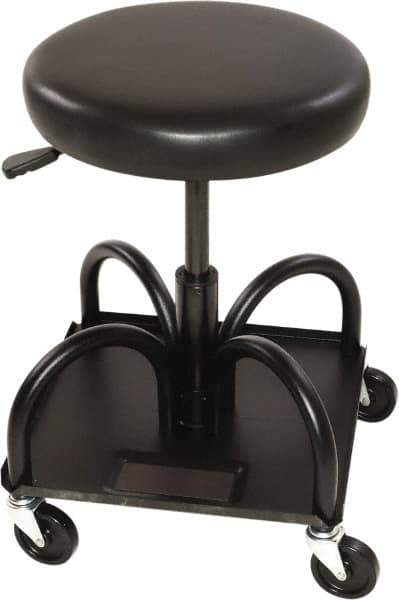 Whiteside - 480 Lb Capacity, 4 Wheel Adjustable Creeper Seat - Steel, 22" High x 15" Wide - Exact Tool & Supply