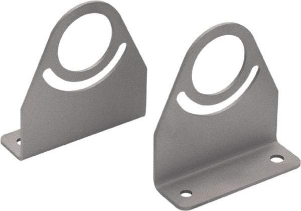 Waldmann Lighting - Task & Machine Light Mounting Bracket Set - Silver, For Use with Mach LED Plus 70 - Exact Tool & Supply