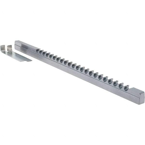 Dumont Minute Man - 8mm Keyway Width, Style C, Keyway Broach - High Speed Steel, TiAlN Finish, 3/8" Broach Body Width, 25/64" to 2-1/2" LOC, 11" OAL - Exact Tool & Supply