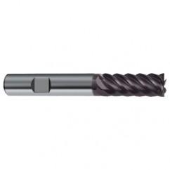 8mm Dia. - 63mm OAL - 45° Helix Firex Carbide End Mill - 6 FL - Exact Tool & Supply