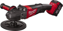 Milwaukee Tool - 7" Pad Diam, 2,200 RPM, Handheld Cordless Polisher - 18 Volts - Exact Tool & Supply