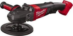 Milwaukee Tool - 7" Pad Diam, 2,200 RPM, Handheld Cordless Polisher - 18 Volts - Exact Tool & Supply