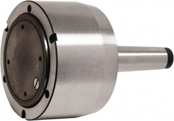 Bison - Adapter Back Plate for 5" Diam Bison Set-Tru Lathe Chucks - 4MT Mount - Exact Tool & Supply