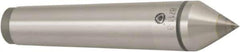 Bison - 0.48" Head Diam, Standard Point Solid Dead Center - 1MT Morse Taper, 7mm Point Diam, 3-5/32" OAL - Exact Tool & Supply