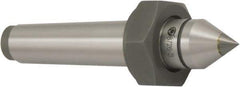 Bison - 1.24" Head Diam, Standard Point Solid Dead Center - 4MT Morse Taper, 14mm Point Diam - Exact Tool & Supply