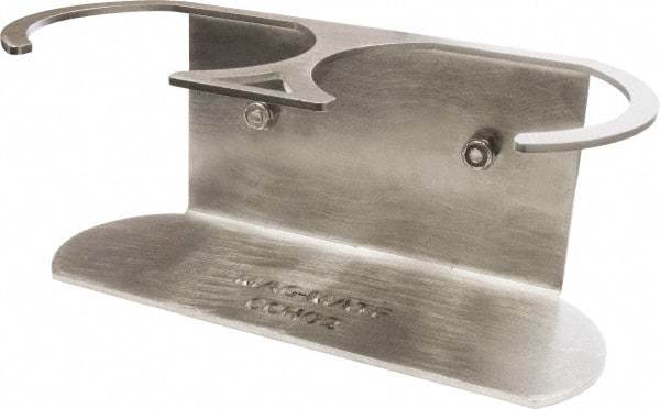 Mag-Mate - 82 Lb Max Pull Force, 3/8" Overall Height, 2.63" Diam, Ceramic Cup Magnet - Magnetic Style, 3-3/8" Clamp Opening, Chrome Plated - Exact Tool & Supply