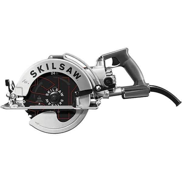 Skilsaw - 15 Amps, 8-1/4" Blade Diam, 4,700 RPM, Electric Circular Saw - 120 Volts, 8' Cord Length, 7/8" Arbor Hole, Left Blade - Exact Tool & Supply
