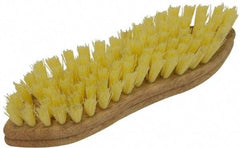 O-Cedar - 1" Bristle Length, Polypropylene Scrub Brush - 9" Long x 2-1/2" Wide Head, 9" OAL, Beige, Foam Block - Exact Tool & Supply