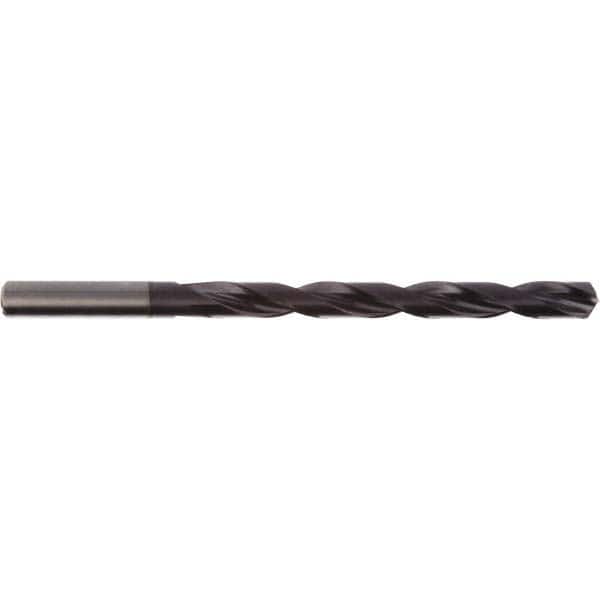 DORMER - 12.8mm 140° Spiral Flute Solid Carbide Taper Length Drill Bit - Exact Tool & Supply