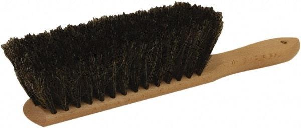 O-Cedar - 13" OAL, Horsehair Counter Brush - 2-1/2" Bristle Length, 8" Long x 2-1/2" Wide Head, Wood Handle, Gray - Exact Tool & Supply