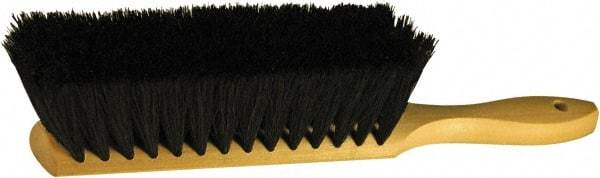 O-Cedar - 13" OAL, Tampico Counter Brush - 2-1/2" Bristle Length, 8" Long x 2-1/2" Wide Head, Wood Handle, Black - Exact Tool & Supply