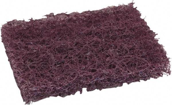 O-Cedar - 6" Long x 3-1/2" Wide x 7/8" Thick Scouring Pad - Heavy-Duty, Purple - Exact Tool & Supply