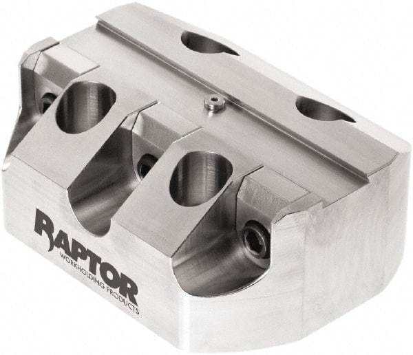 Raptor Workholding - 3/4" Jaw Width, 2" High x 5" Long x 3.9" Wide Dovetail Vise - For Use with 4 & 5 Axis Workholding Systems - Exact Tool & Supply
