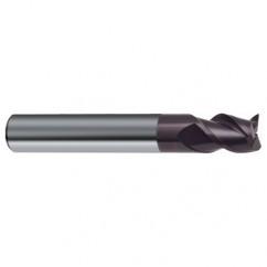1/4" Dia. - 2" OAL - 45° Helix Firex Carbide End Mill - 3 FL - Exact Tool & Supply