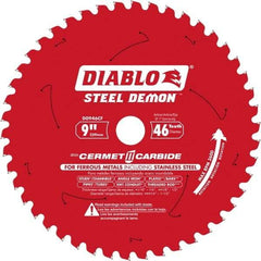 Freud - 9" Blade Diam, 46 Teeth, Carbide-Tipped Cold Saw Blade - 1" Arbor Hole Diam, 1/16" Blade Thickness - Exact Tool & Supply