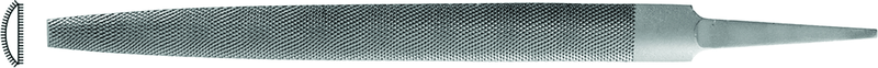 10" Rasp Half-Round, Cut 6 - Exact Tool & Supply