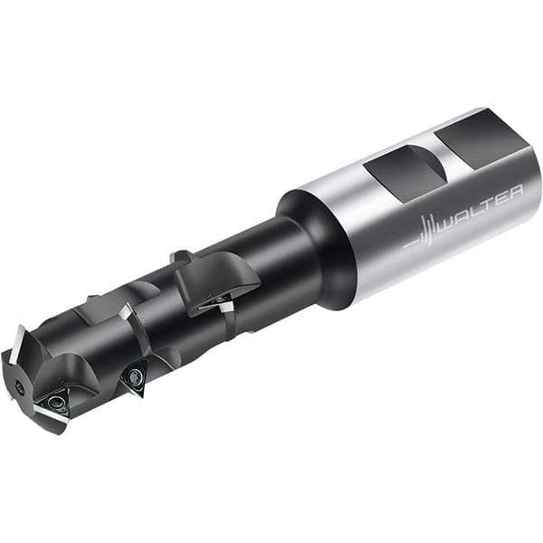 Walter - 44mm Cut Diam, 119mm Max Hole Depth, 40mm Shank Diam, Indexable Thread Mill - Insert Style P26300, 9 Inserts, Toolholder Style T2711, 201.7mm OAL - Exact Tool & Supply
