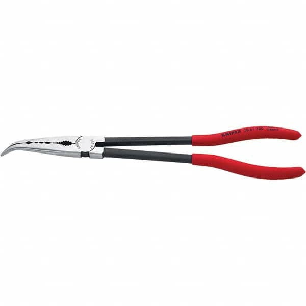Knipex - Bent Nose Pliers Type: Needle Nose Overall Length (Inch): 11 - Exact Tool & Supply