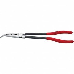 Knipex - Bent Nose Pliers Type: Needle Nose Overall Length (Inch): 11 - Exact Tool & Supply