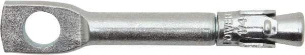 Powers Fasteners - 1/4" Diam, 1/4" Drill, 2" OAL, 1-5/8" Min Embedment Wedge Expansion Concrete Anchor - 1035 Case Hardened Steel, Zinc-Plated Finish, Tie Wire Head, Tie-Wire Drive, 1" Thread Length - Exact Tool & Supply