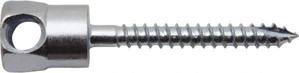 Powers Fasteners - 1/4" Zinc-Plated Steel Horizontal (Cross Drilled) Mount Threaded Rod Anchor - 1/4" Diam x 1" Long, Hex Head, 685 Lb Ultimate Pullout, For Use with Wood - Exact Tool & Supply