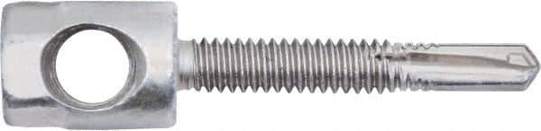 Powers Fasteners - 3/8" Zinc-Plated Steel Horizontal (Cross Drilled) Mount Threaded Rod Anchor - 1/4" Diam x 1-1/2" Long, Hex Head, 2,810 Lb Ultimate Pullout, For Use with Steel - Exact Tool & Supply