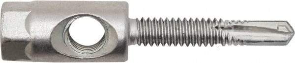 Powers Fasteners - 3/8" Zinc-Plated Steel Dual (Cross & End Drilled) Mount Threaded Rod Anchor - 1/4" Diam x 1-1/2" Long, Hex Head, 4,690 Lb Ultimate Pullout, For Use with Steel - Exact Tool & Supply