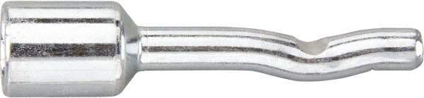 Powers Fasteners - 1/4" Diam, 3/16" Drill, 1-3/4" OAL, 3-5/8" Min Embedment Pin Anchor Concrete Anchor - 1038 Carbon Steel, Zinc-Plated Finish, Round Head, Hammer Drive, 1/2" Thread Length - Exact Tool & Supply
