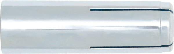Powers Fasteners - 1/2" Diam, 5/8" Drill, 2" OAL, Drop-In Concrete Anchor - 1008 Carbon Steel, Zinc-Plated Finish, Hammer Drive, 13/16" Thread Length - Exact Tool & Supply
