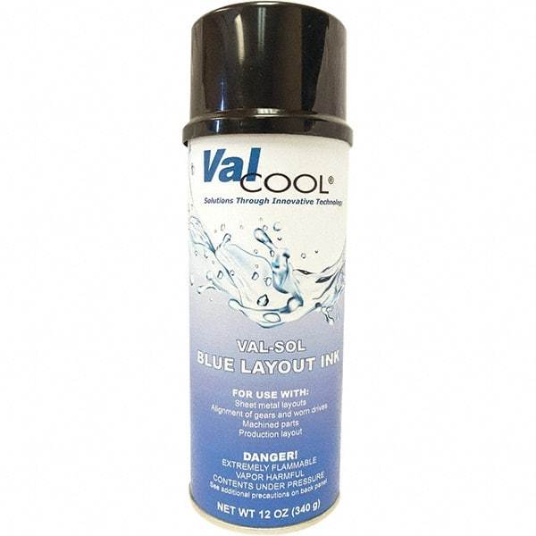 ValCool - Layout Fluid Type: Blue Layout Fluid Volume Capacity: 16 oz. - Exact Tool & Supply